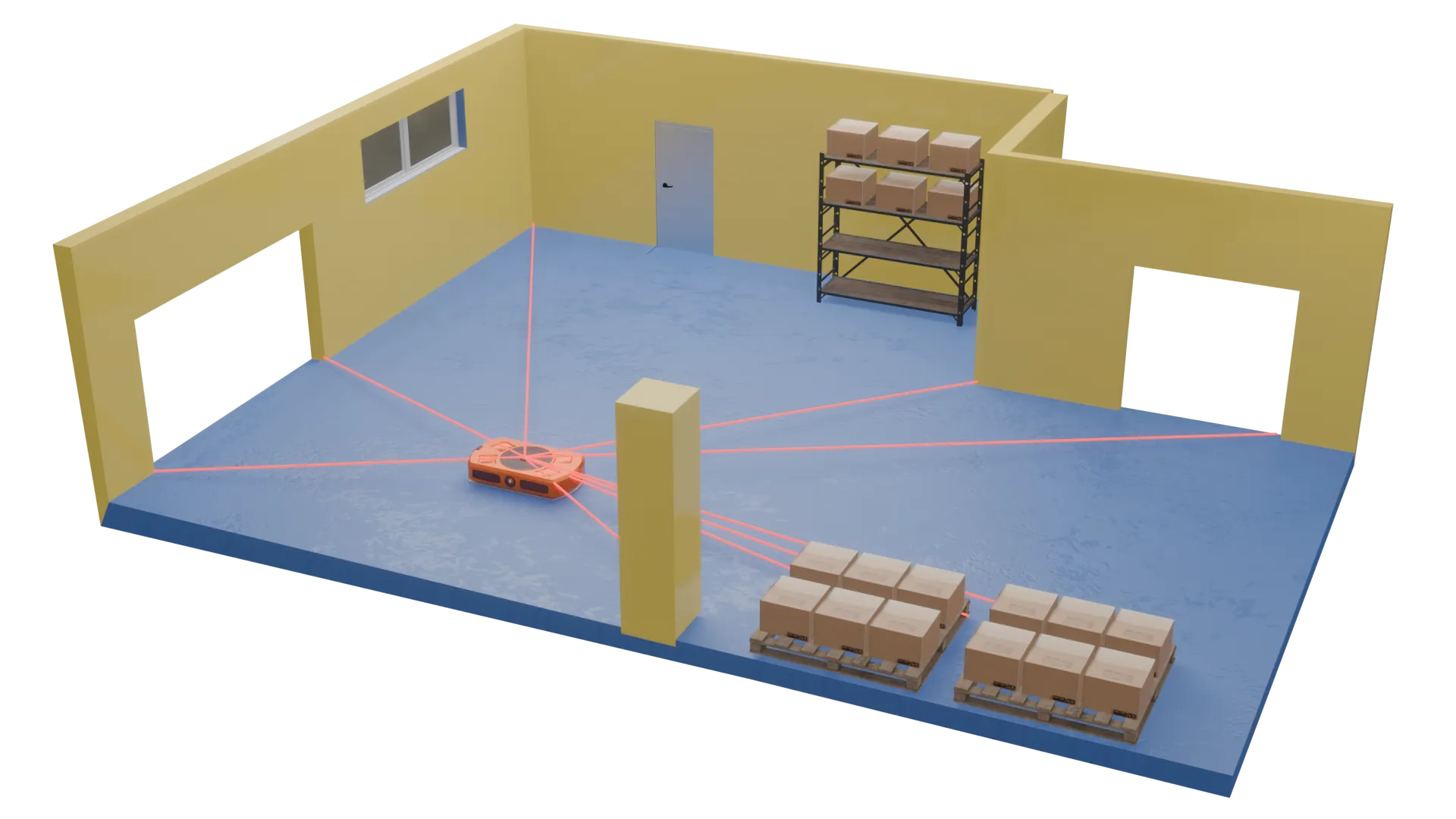 Natural navigation using lasers